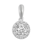 1/4 ct. tw. diamond aura illusion pendant in 10k white gold