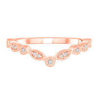 DIAMOND CONTOUR RING IN 10K ROSE GOLD