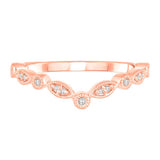 DIAMOND CONTOUR RING IN 10K ROSE GOLD