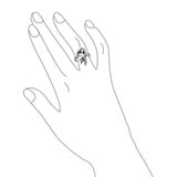 Nautical Sea Nymph Siren Mermaid Ring 925 Sterling Silver 2MM Band
