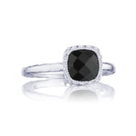 Petite Cushion Gem Ring with Black Onyx STYLE SR23519