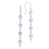 Rain Drop Earrings featuring Sky Blue Topaz
