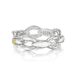 Crescent Links Ring in Silver STYLE SR183