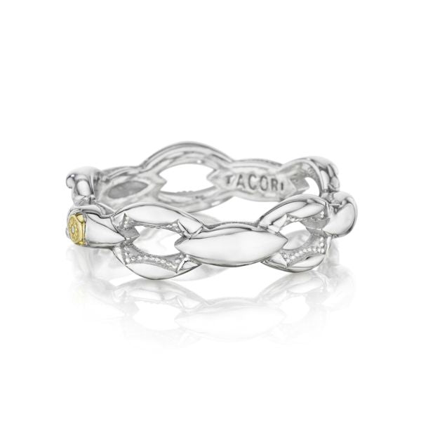 Crescent Links Ring in Silver STYLE SR183