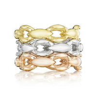 Crescent Links Ring in Silver STYLE SR183