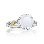 Petite Crescent Gem Ring featuring Chalcedony STYLE SR22803