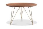 Thayer Dining Table WALNUT/BRUSHED GOLD