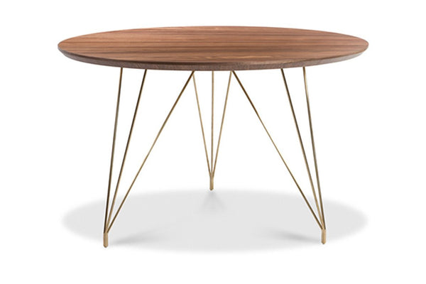 Thayer Dining Table WALNUT/BRUSHED GOLD