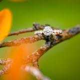Vintage Diamond Engagement Ring in 14k Rose Gold