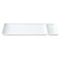 WHITE PORCELAIN MACKEREL PIKE PLATE W31 X L11 X H2.5CM