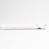 WHITE PORCELAIN MACKEREL PIKE PLATE W31 X L11 X H2.5CM