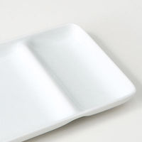 WHITE PORCELAIN MACKEREL PIKE PLATE W31 X L11 X H2.5CM