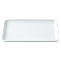 WHITE PORCELAIN RECTANGULAR DISH 22.4X12.2CM