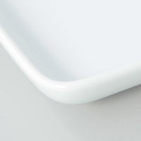 WHITE PORCELAIN RECTANGULAR DISH 22.4X12.2CM
