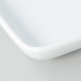 WHITE PORCELAIN RECTANGULAR DISH 22.4X12.2CM