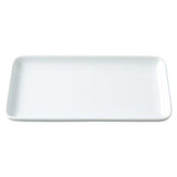 WHITE PORCELAIN RECTANGULAR DISH 22.4X12.2CM
